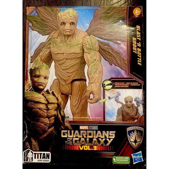 Guardians of the Galaxy Vol 3  BLAST N BATTLE GROOT Hasbro Marvel Figure Missal - Picture 1 of 6